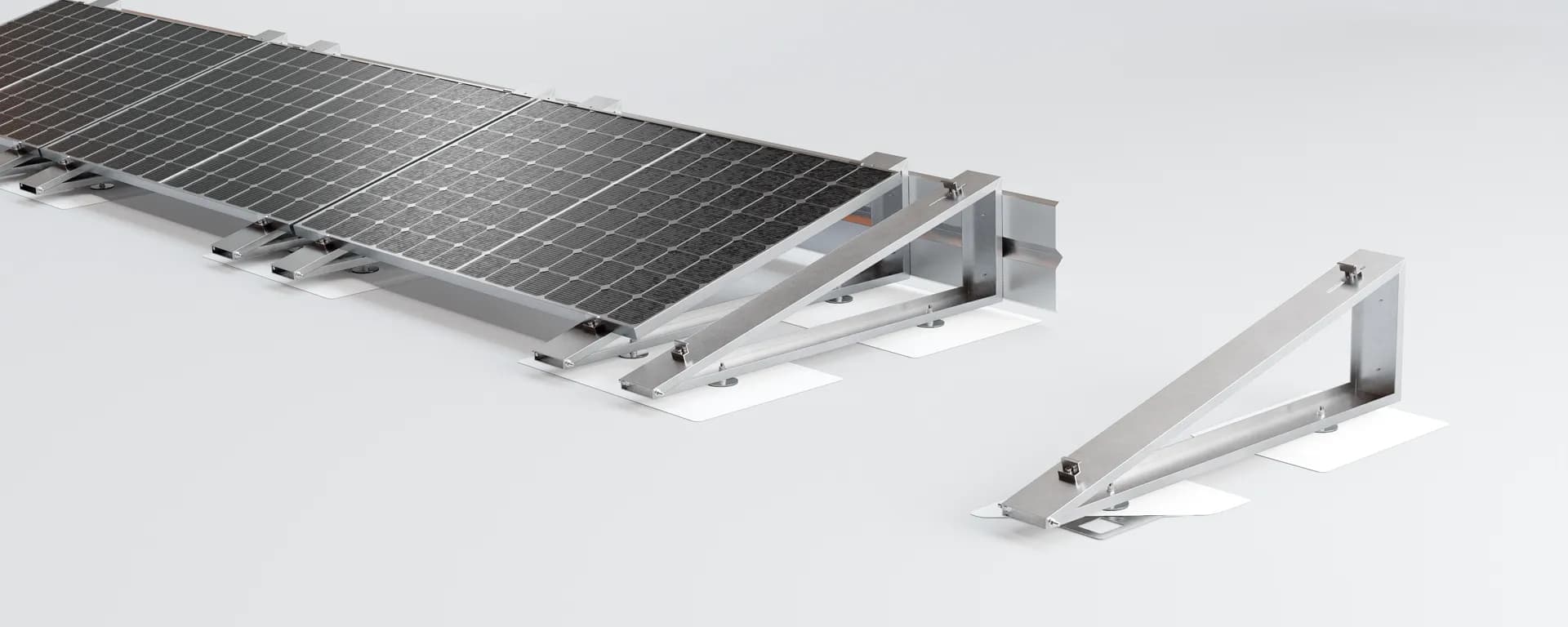 Konstrukcja klejona na papę/membranę trójkąt magnelis szeroki moduł pow 2100mm