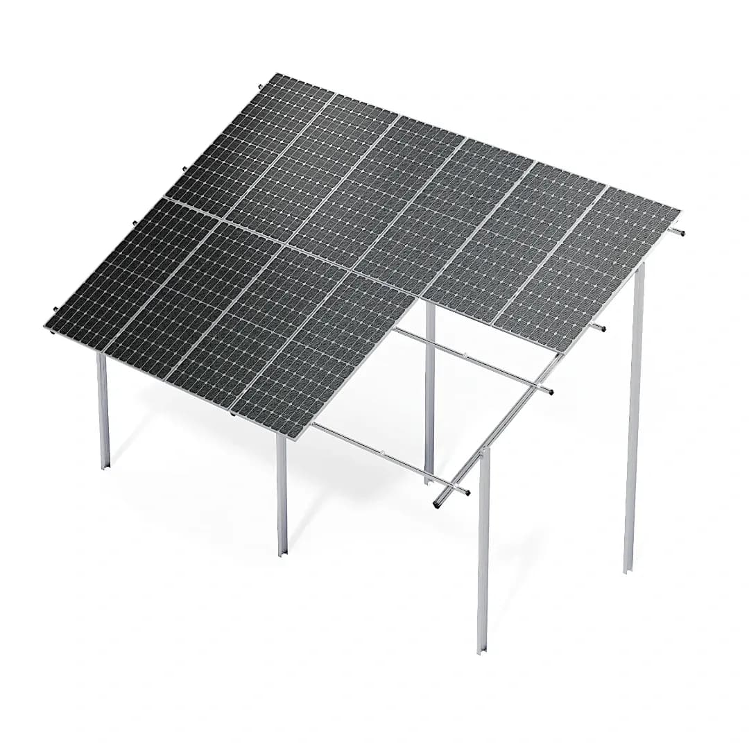 Dwupodporowe stal/aluminium 2 panele pionowo