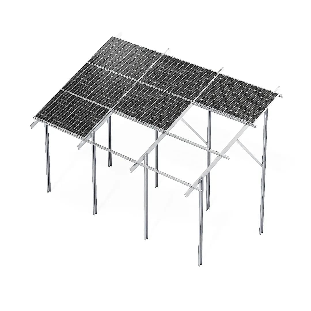 Dwupodporowe stal/magnelis 3 panele poziomo bifacial