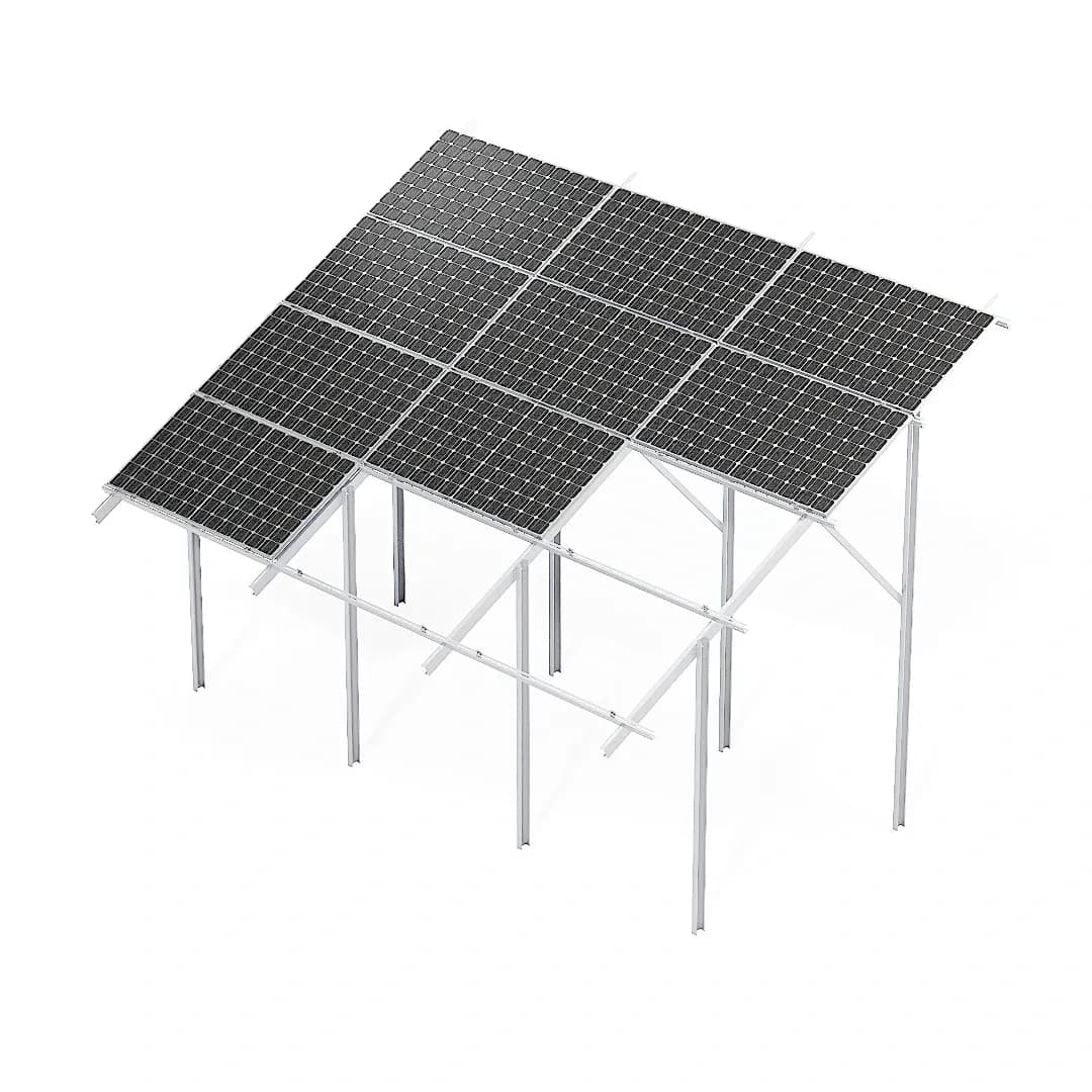 Dwupodporowe stal/magnelis 4 panele poziomo bifacial