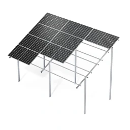 Wolnostojące – dwupodporowe stal/aluminium 4 panele poziomo